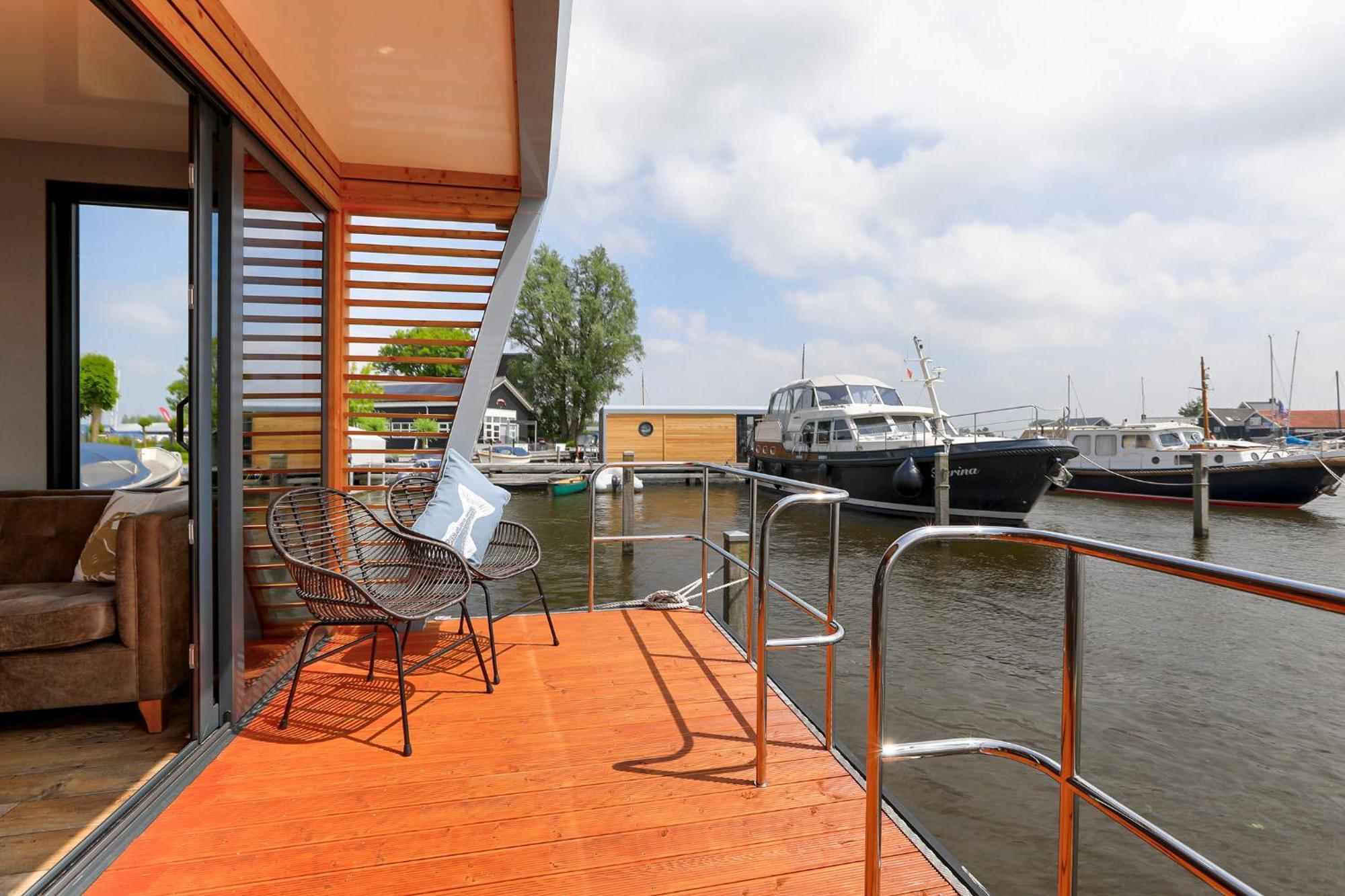 Luxe Houseboat Skoft Hotel Grou Exterior foto